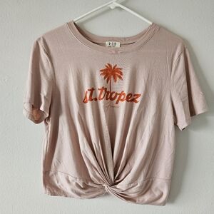 💖LPC los angeles pink cropped top size small 💖